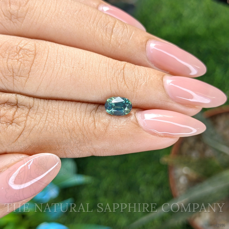 1.12 Ct. Bluish Green Sapphire from Africa