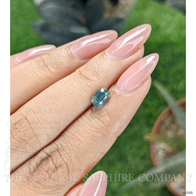 1.12 Ct. Bluish Green Sapphire from Africa