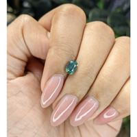 1.12 Ct. Bluish Green Sapphire from Africa Life Style