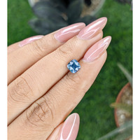 1.09 Ct. Greenish Blue Sapphire from Africa Life Style