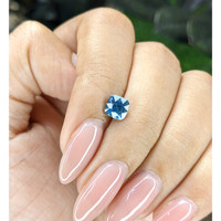 1.09 Ct. Greenish Blue Sapphire from Africa Life Style