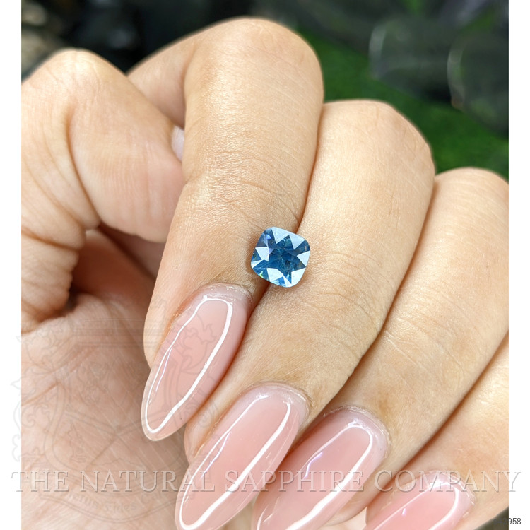 1.09 Ct. Greenish Blue Sapphire from Africa
