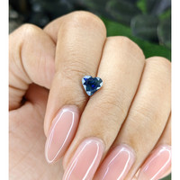 1.08 Ct. Greenish Blue Sapphire from Africa Life Style