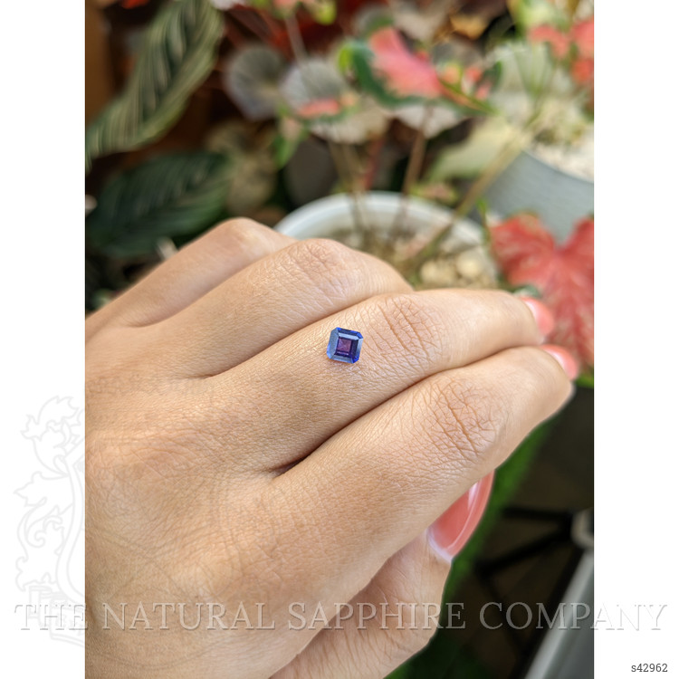 0.68 Ct. Violet Sapphire from Ceylon (Sri Lanka)