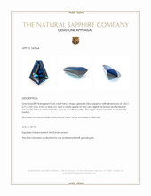 0.45 Ct. Greenish Blue Sapphire from Ceylon (Sri Lanka) Appraisal