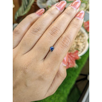 0.45 Ct. Greenish Blue Sapphire from Ceylon (Sri Lanka) Life Style