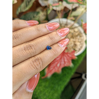 0.45 Ct. Greenish Blue Sapphire from Ceylon (Sri Lanka) Life Style