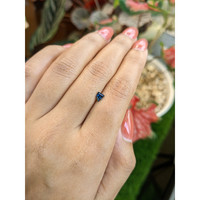 0.42 Ct. Greenish Blue Sapphire from Ceylon (Sri Lanka) Life Style