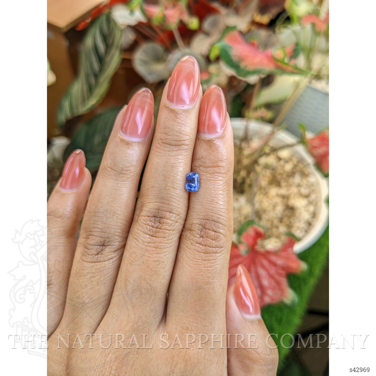 0.99 Ct. Blue Sapphire from Ceylon (Sri Lanka)