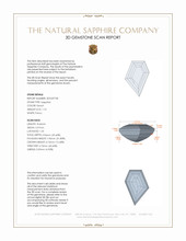 1.10 Ct. Peach Sapphire from Ceylon (Sri Lanka) 3 D Scan Report