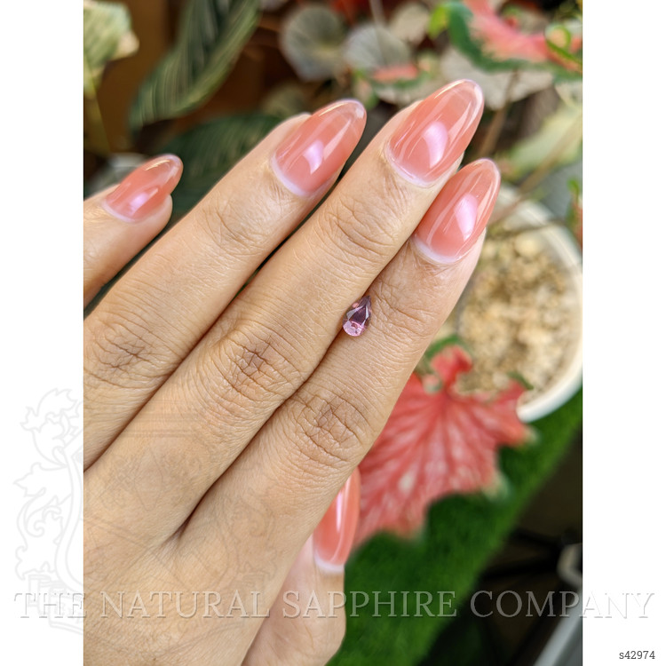 0.62 Ct. Purplish Pink Sapphire from Ceylon (Sri Lanka)