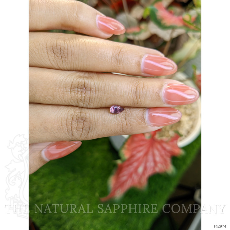 0.62 Ct. Purplish Pink Sapphire from Ceylon (Sri Lanka)