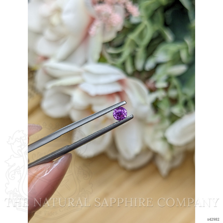 0.43 Ct. Pinkish Purple Sapphire from Ceylon (Sri Lanka)