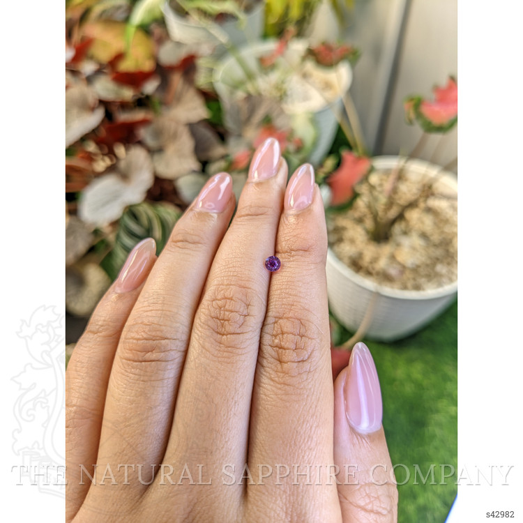 0.43 Ct. Pinkish Purple Sapphire from Ceylon (Sri Lanka)