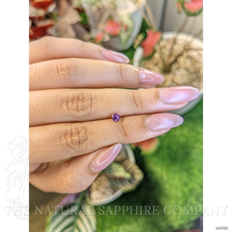 0.43 Ct. Pinkish Purple Sapphire from Ceylon (Sri Lanka)