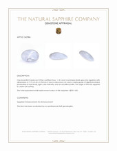 1.18 Ct. Bluish Grey Star Sapphire from Ceylon (Sri Lanka) Appraisal