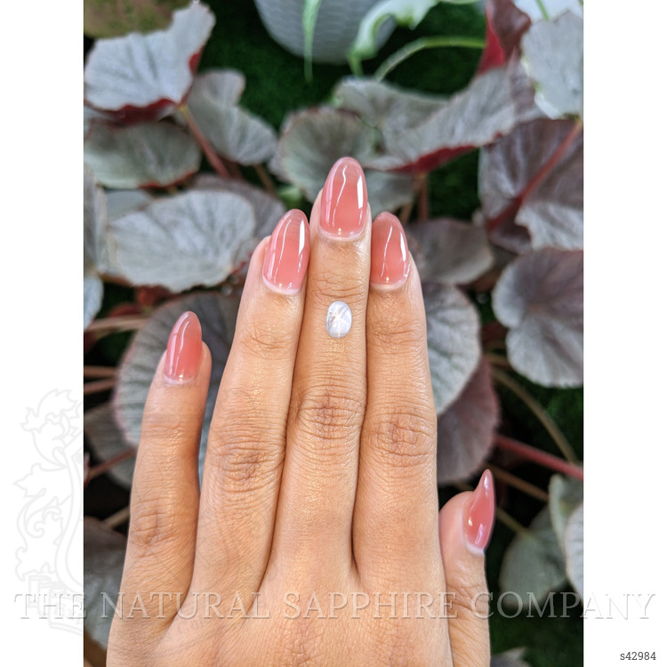 1.18 Ct. Bluish Grey Star Sapphire from Ceylon (Sri Lanka)