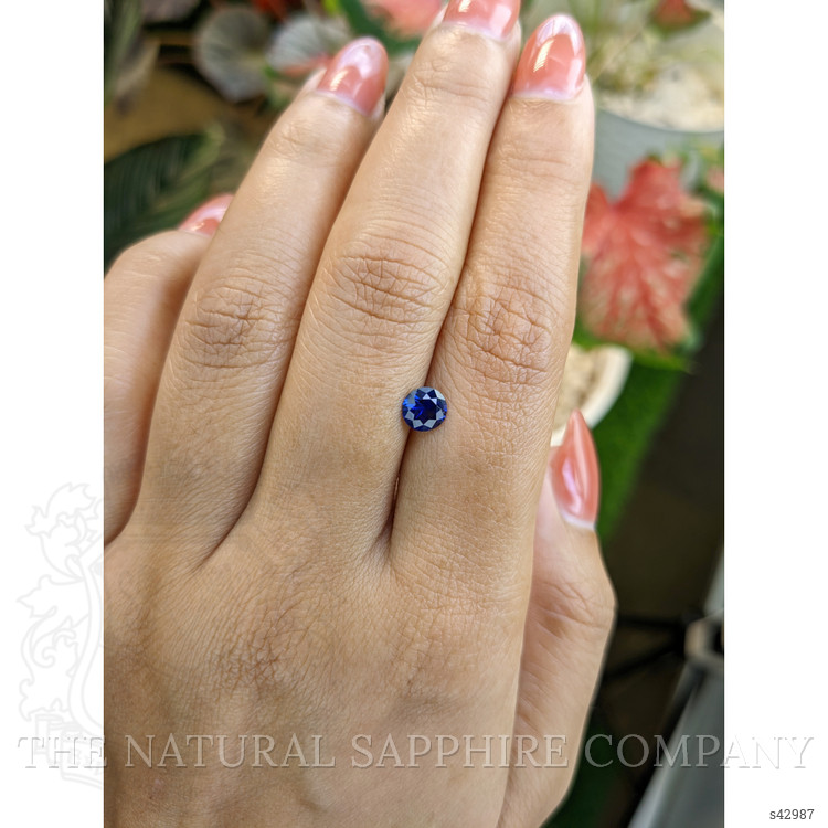 0.70 Ct. Blue Sapphire from Ceylon (Sri Lanka)