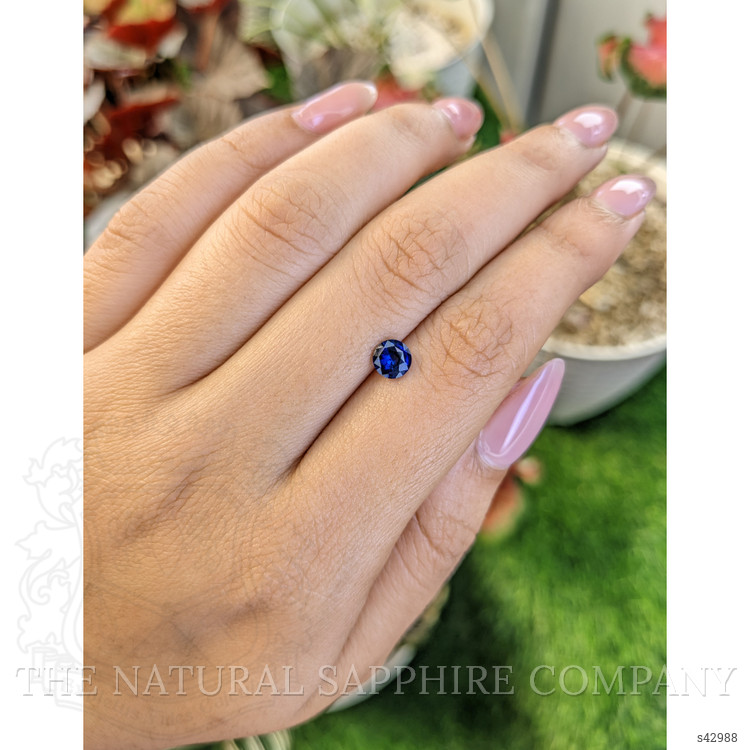 0.70 Ct. Blue Sapphire from Ceylon (Sri Lanka)