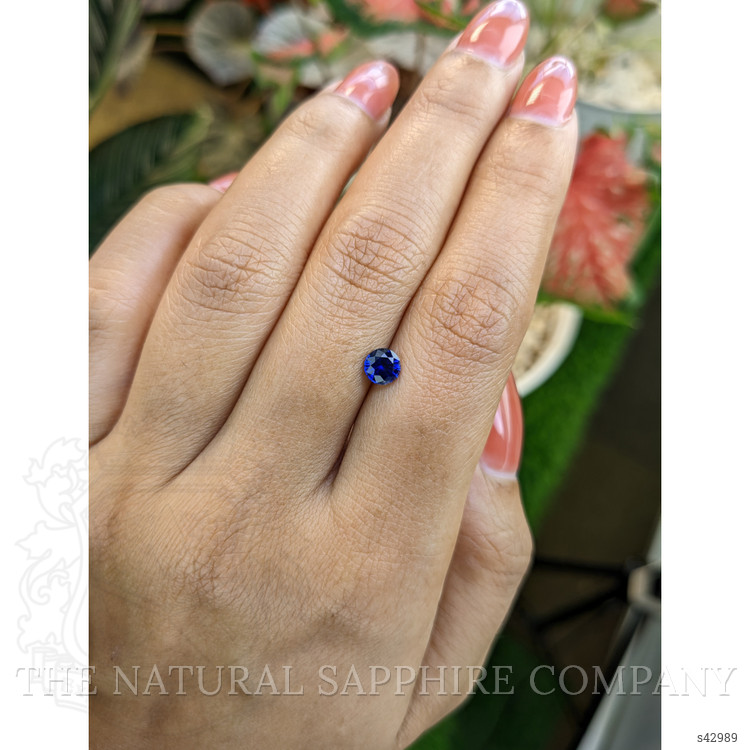 0.66 Ct. Blue Sapphire from Ceylon (Sri Lanka)