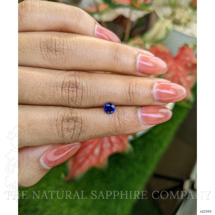 0.66 Ct. Blue Sapphire from Ceylon (Sri Lanka)