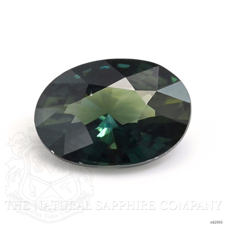 1.59 Ct. Bluish Green Sapphire from Ceylon (Sri Lanka)