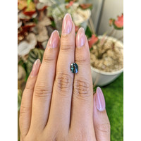 1.59 Ct. Bluish Green Sapphire from Ceylon (Sri Lanka) Life Style