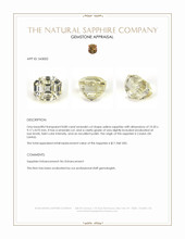 8.80 Ct. Yellow Sapphire from Ceylon (Sri Lanka) Appraisal