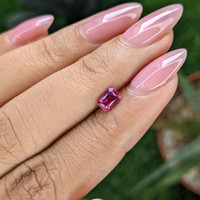 0.59 Ct. Purplish Pink Sapphire from Tanzania Life Style