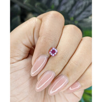 0.79 Ct. Purplish Pink Sapphire from Africa Life Style