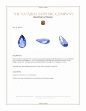 0.95 Ct. Blue Sapphire from Africa Appraisal