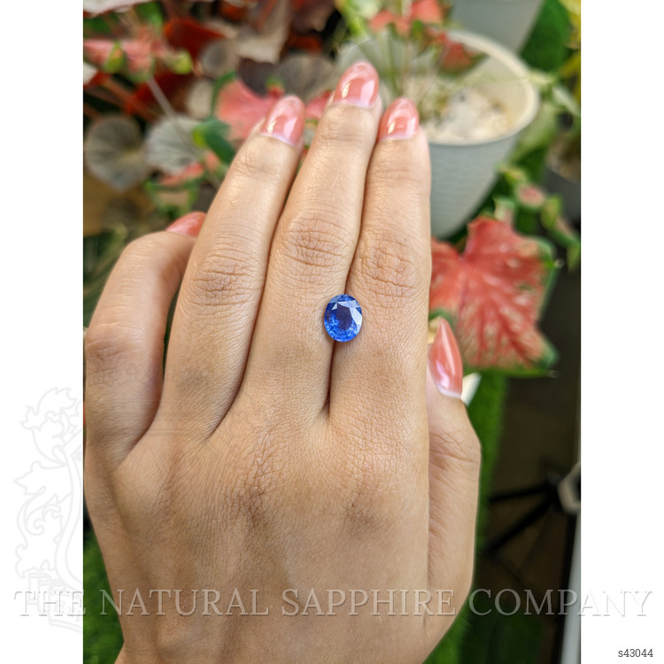 2.04 Ct. Blue Sapphire from Ceylon (Sri Lanka)