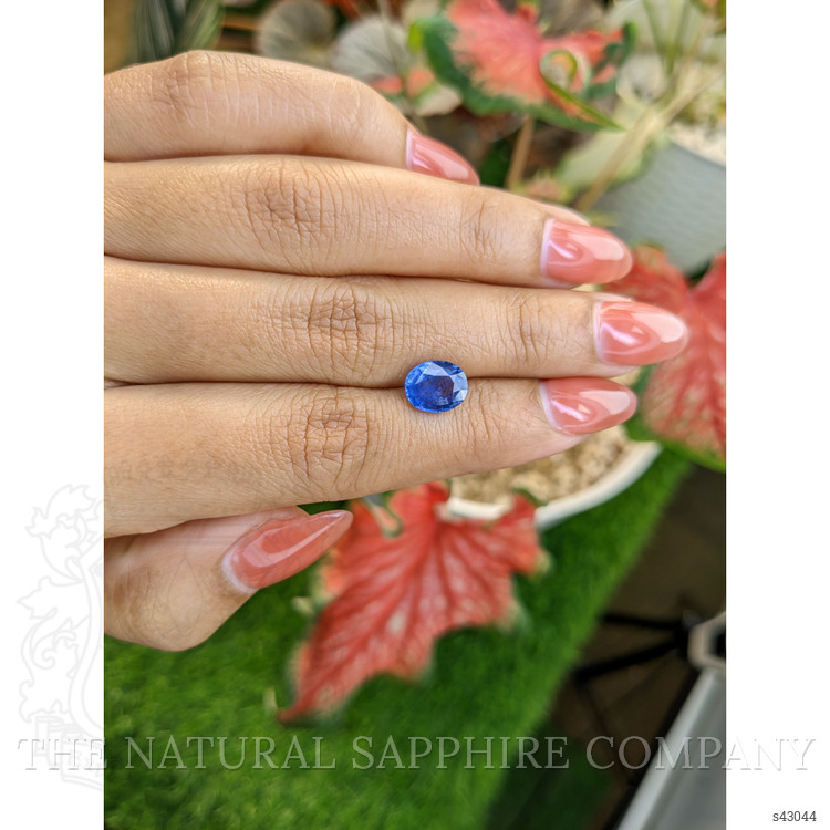 2.04 Ct. Blue Sapphire from Ceylon (Sri Lanka)