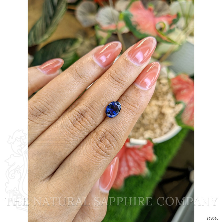 2.11 Ct. Blue Sapphire from Ceylon (Sri Lanka)