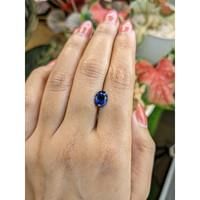 2.11 Ct. Blue Sapphire from Ceylon (Sri Lanka) Life Style