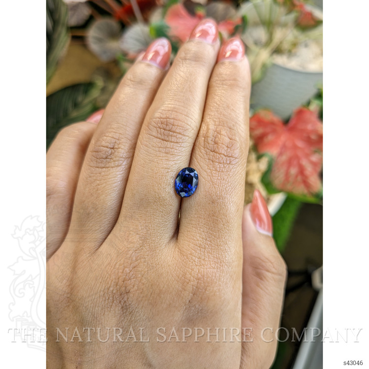 2.11 Ct. Blue Sapphire from Ceylon (Sri Lanka)