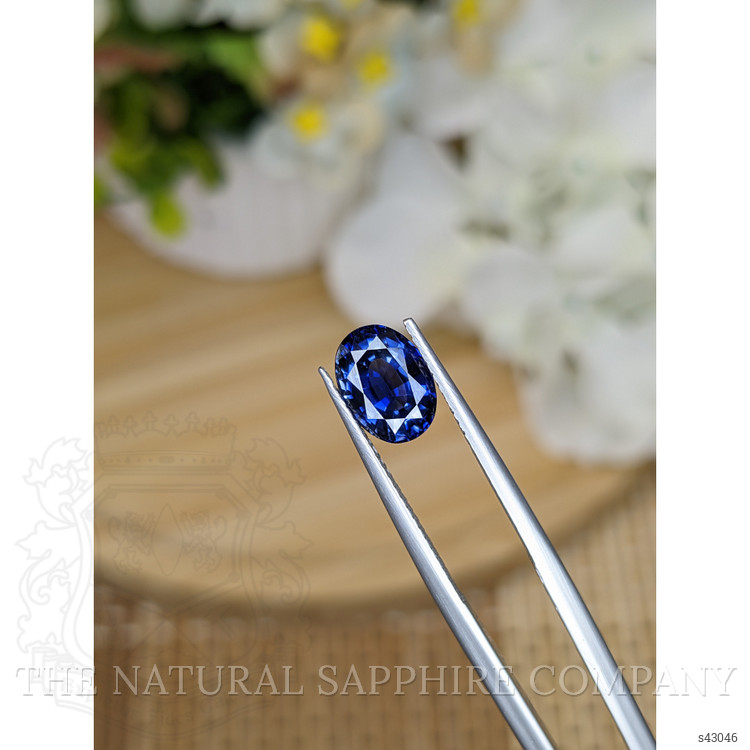 2.11 Ct. Blue Sapphire from Ceylon (Sri Lanka)