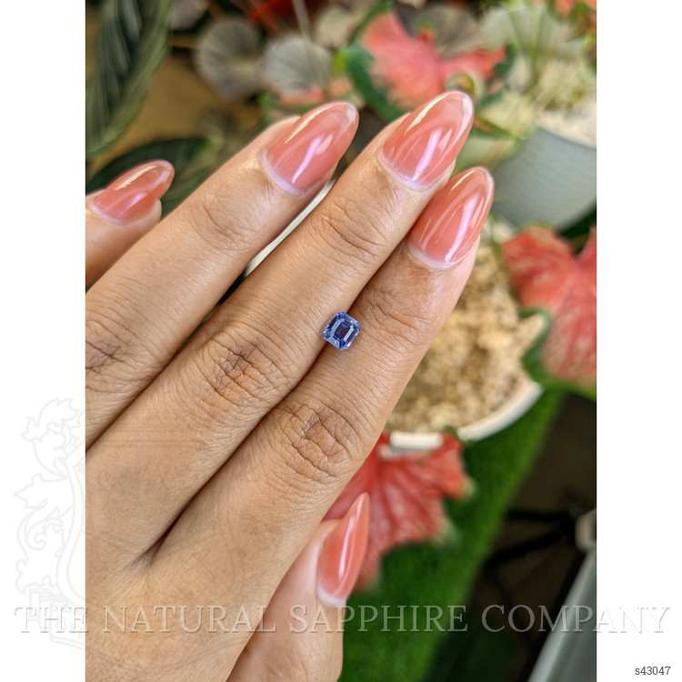 0.93 Ct. Blue Sapphire from Ceylon (Sri Lanka)