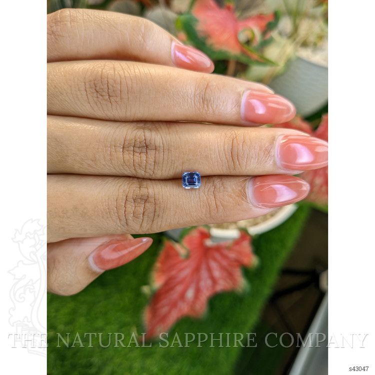 0.93 Ct. Blue Sapphire from Ceylon (Sri Lanka)