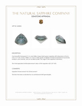 3.16 Ct. Bluish Green Sapphire from Montana Appraisal