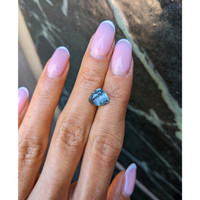 3.16 Ct. Bluish Green Sapphire from Montana Life Style