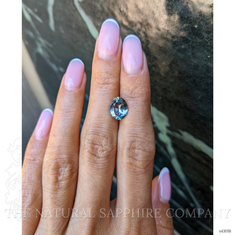 3.26 Ct. Bluish Green Sapphire from Montana