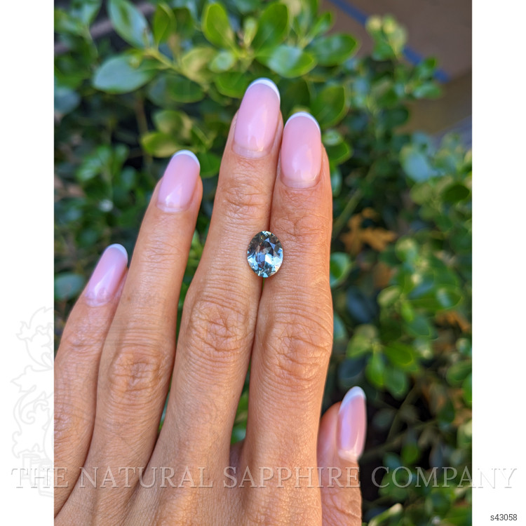 3.26 Ct. Bluish Green Sapphire from Montana