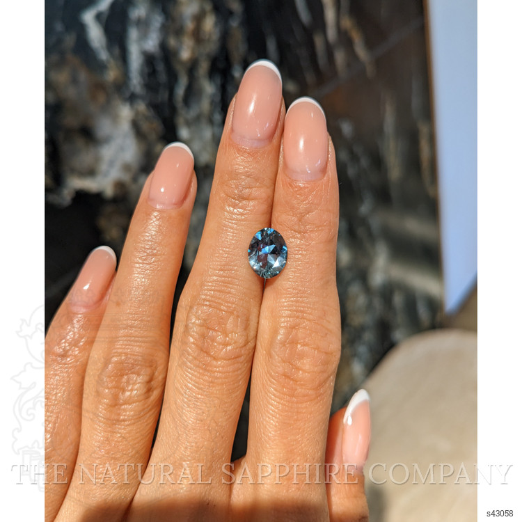 3.26 Ct. Bluish Green Sapphire from Montana