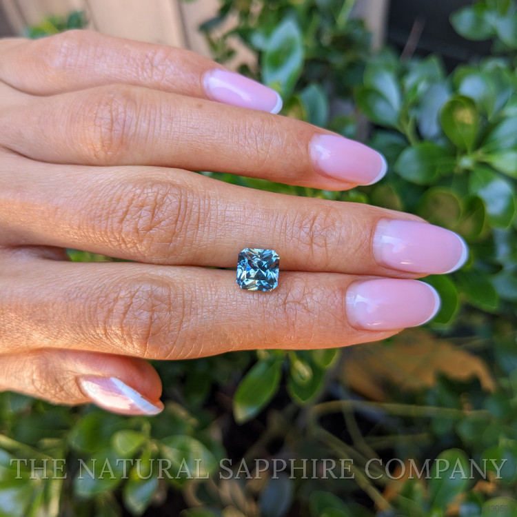 3.27 Ct. Greenish Blue Sapphire from Montana