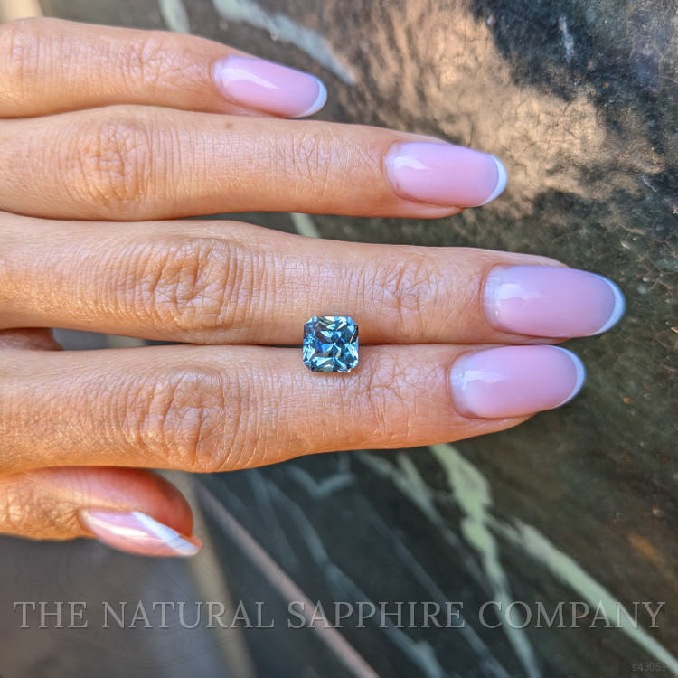 3.27 Ct. Greenish Blue Sapphire from Montana
