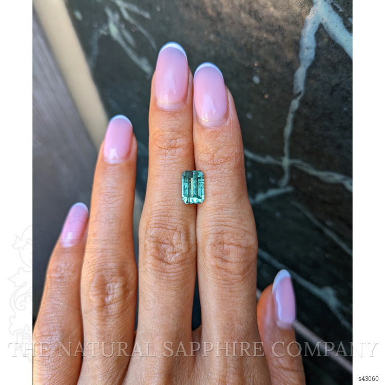 3.31 Ct. Bluish Green Sapphire from Montana
