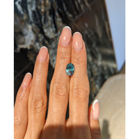 3.35 Ct. Bluish Green Sapphire from Montana Life Style