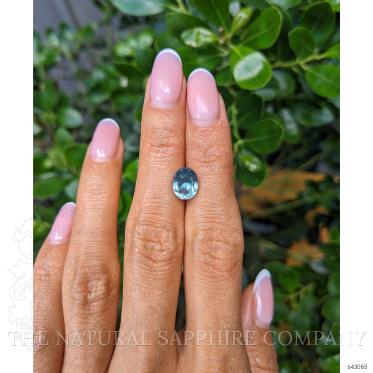 3.62 Ct. Greenish Blue Sapphire from Montana
