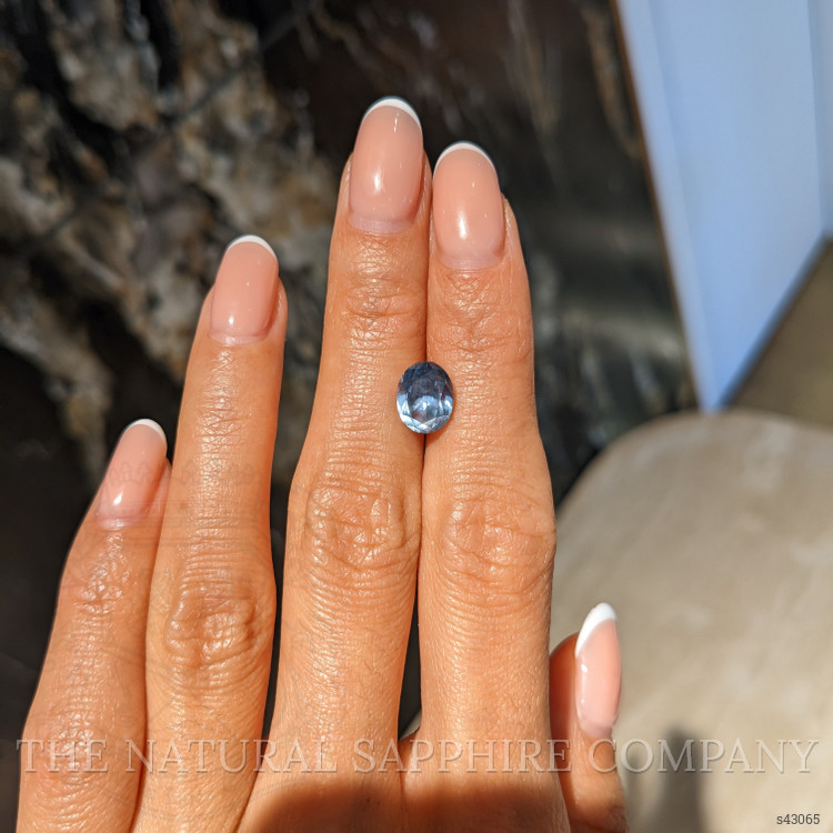 3.62 Ct. Greenish Blue Sapphire from Montana